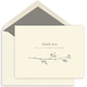 Sketched Branch Thank You Folded Note Cards - Raised Ink Image 3 of 4